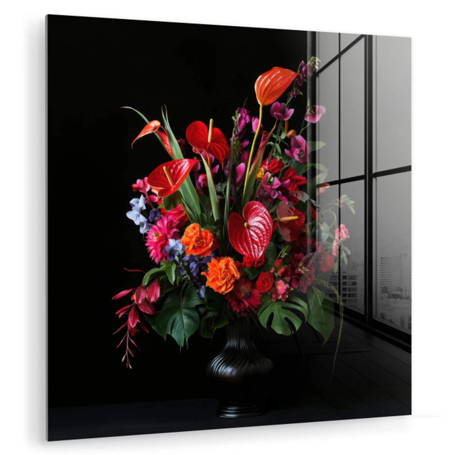 Bloemen - Boeket - Sierlijk plexiglas 5mm klein -zzzproduct_nieuw
