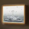 Abstract - Modern - Water - Hart Light Box met batterij (Wandlamp) middel -z3d_website