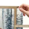 Rendier - Sneeuw - Woud - Wit Light Box met batterij (Wandlamp) middel -USP_websiteprintNL