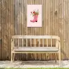 Cowboylaarzen - Roze - Boeket - Bloemen Tuinposter op houten frame 2 cm dik klein -sfeer4