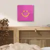 Smiley - Vrolijk - Roze plexiglas 5mm klein -sfeer4