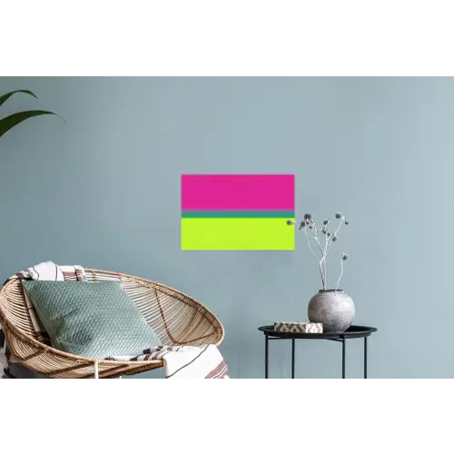 Strepen - Modern - Kleurrijk Muursticker klein -plant