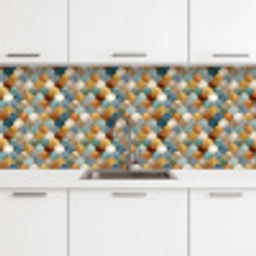 Schubvorm - Aardetinten - Metallic - Glans keuken achterwand 2 middel 871 -3d
