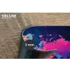 Wereldkaart - Kleurrijk - Graffiti Placemat vinyl groot -closeup