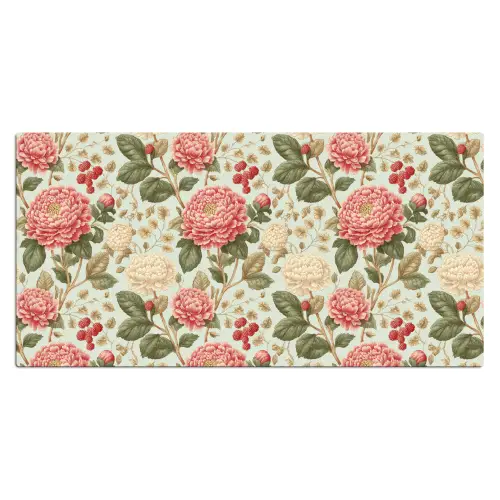 Klassiek - Botanisch - Veelkleurig Muismat XXL klein 681 -3d_leeg