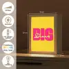 Dream big - Geel - Roze Light Box met kabel (Tafellamp) klein -USP_NL