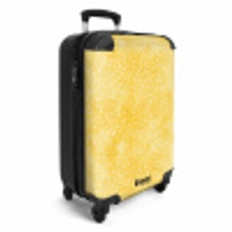 Stippen patroon geel NBS - Handbagage koffer - Vrouwen middel -productfoto_3d