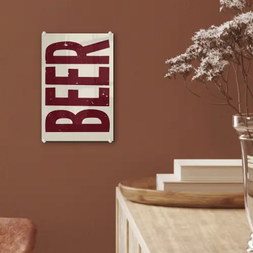 Japandi - Beer - Red - Retro plexiglas 5mm klein -sfeer5