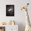Bloem - Minimalistisch - Zwart - Wit fotolijst zwart zonder passe partout klein -usfeer4_kinderkamer