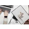 Badeend - Minimalistisch - Wit laptophoes neopreen klein -bureau