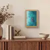 Bootje - Water - Blauw Light Box met kabel (Tafellamp) klein -sfeer2