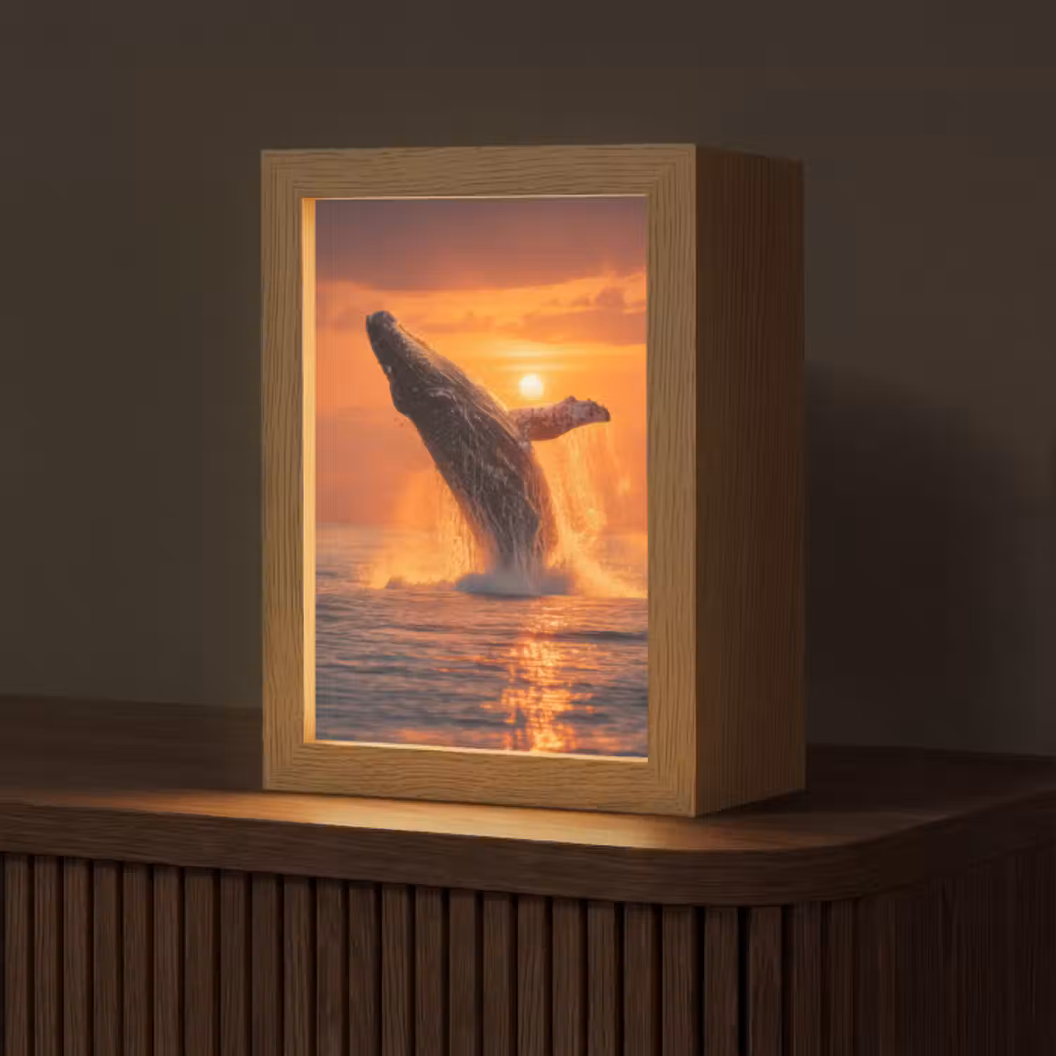 Tischlampe - Wal - Sonne - Meer
