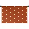 Wit - Hartjes - Patroon - Rood Wandkleed katoen klein 269 -zz3d