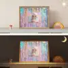 Fee - Schommel - Paars - Glinsters Light Box met batterij (Wandlamp kind) middel -sfeer3_kind
