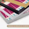 Stad - Roze - Palmbomen Textielframe zwart klein -USP_kleurenNL