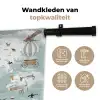 Wereldkaart - Kind - Vliegtuig Wandkleed katoen klein -sfeer2