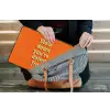 Oranje - Slow down you're doing fine - Retro laptophoes neopreen klein -tas