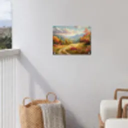 Landschap - Illustratie - Natuur tuinposter los doek klein -sfeer8