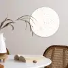 Terrazzo -  Patroon - Wit - Perzik Wandcirkel plexiglas klein 852 -sfeer4
