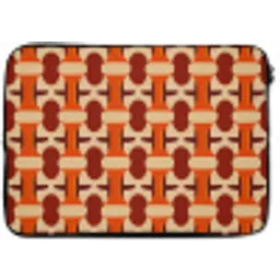 Geometrisch - Retro - Oranje laptophoes neopreen klein 279 -zkaufland3dotto