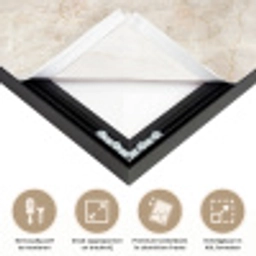 Lichtbeige - Goudbruine Nerven - Marmer Textielframe zwart klein 947 -USP_feed_closeupNL