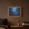 Kwal - Lichtgevend - Tentakels - Blauw Light Box met batterij (Wandlamp) middel -sfeer4