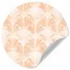 Waaier - Patroon - Perzik Wandcirkel behangsticker klein 186 -3d