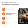 Vrouw - Hamburger - Bontjas Inductie beschermer vinyl 3mm klein -zzzzzzz-td-ups