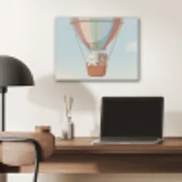 Luchtballon - Beren - Pastel PET vilt klein -sfeer5