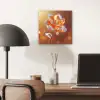 Glazen - Bloem - Zonlicht aluminium wit klein -sfeer5