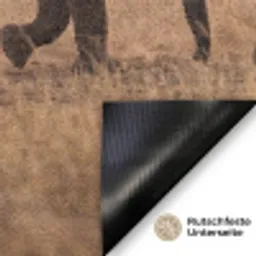 Olifanten - Savanne - Zonsondergang - Afrika - Warm Deurmat klein -antislip_DE