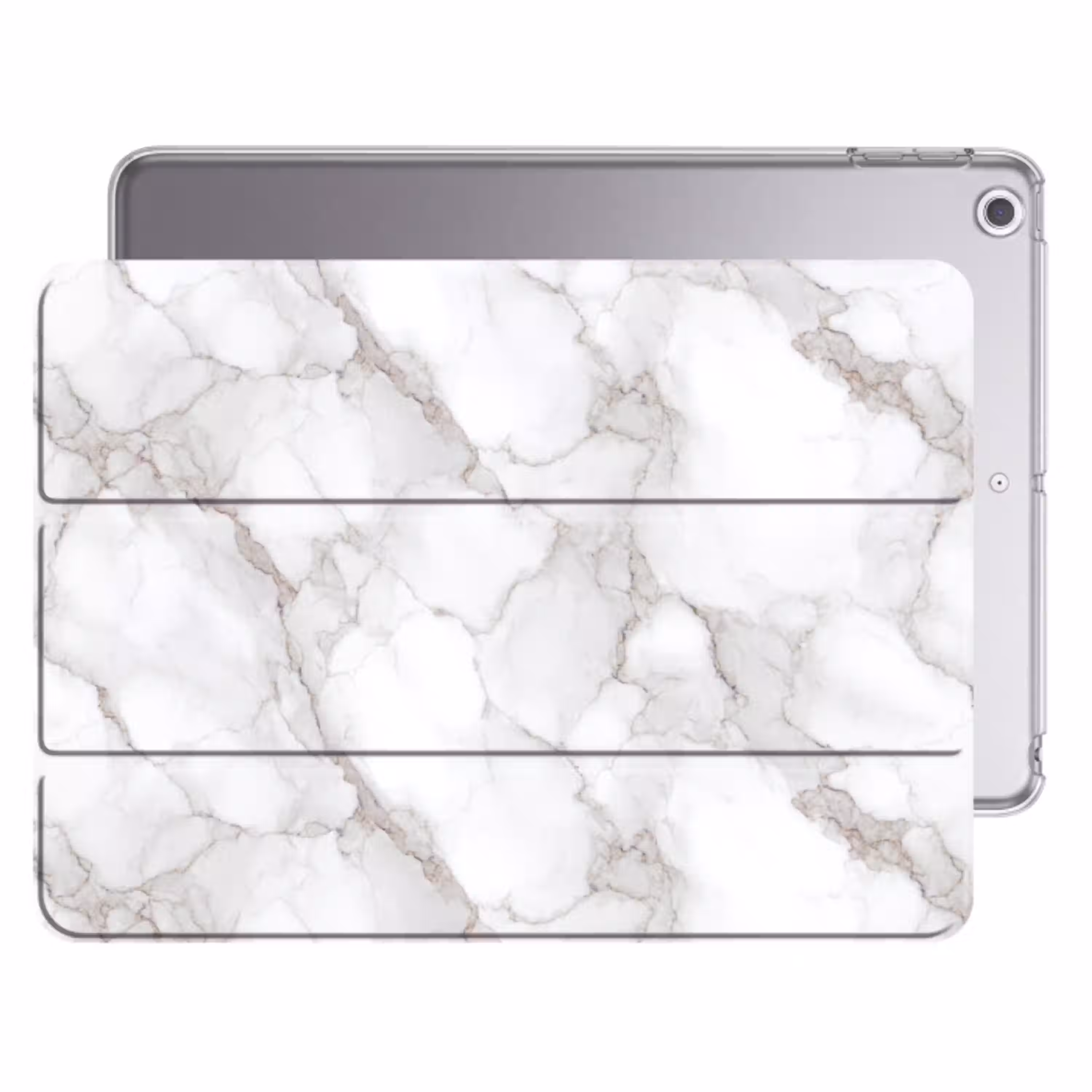 Wit - Marmer - Bruin Apple iPad 2017 middel 1172 -threedimensional_3d_global