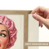 Vrouw - Douche - Roze Light Box met batterij (Wandlamp) middel -USP_websiteprintNL