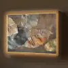 Bladeren - Bruin - Herfst - Natuur Light Box met batterij (Wandlamp) middel -z3d_website