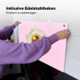 Ei - Disco - Ontbijt - Glitter Inductie beschemer met haakjes klein -ky-ophangen-de
