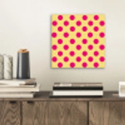 Roze - Stippen - Geel aluminium wit klein 46 -sfeer1