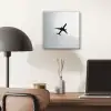 Minimalistisch - Silhouet - Zwart - Vliegtuig aluminium wit klein -sfeer5