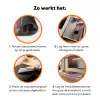 Doorkijk - Lavendel - Landschap - Bloemen - Paars Inductie beschermer vinyl 3mm klein -zzzzzzz-td-werking