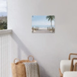 Palmbomen - Pad - Horizon tuinposter los doek klein -sfeer8