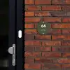 Donkergroen - Modern Naambord Rond klein -sfeer1-rond-XS