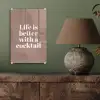 Cocktail - Tekst - Patroon - Wit plexiglas 5mm klein -sfeer3
