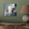 Rechthoeken - Abstract - Blauw aluminium wit klein -sfeer2