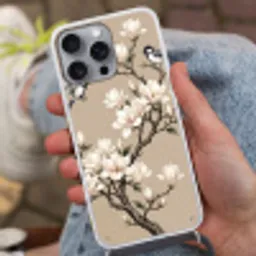 Oosters - Vogels - Beige Hoesje iPhone 16 Pro Max met koord klein -sfeer3