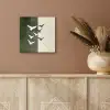 Japandi - Vogel - Groen aluminium wit klein -sfeer4