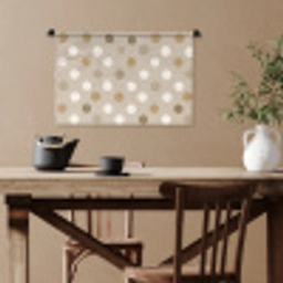 Polka - Dots - Beige Wandkleed katoen klein 269 -sfeer6