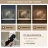 Leeuwin - Bloemen - Wit - Goud Light Box met batterij (Wandlamp) middel -USP_lichtkleurNL