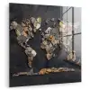 Wereldkaart - Stenen - Realistisch plexiglas 5mm klein -zzzproduct_nieuw