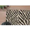 Zebra - Klassiek - Zwart muismat rubber klein 262 -closeup
