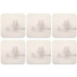 Boom - Mist - Sneeuw - Winter - Minimalistisch onderzetter kurk middel -zkaufland3dotto