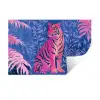 Tijger - Roze - Bladeren - Jungle Muursticker klein -3d